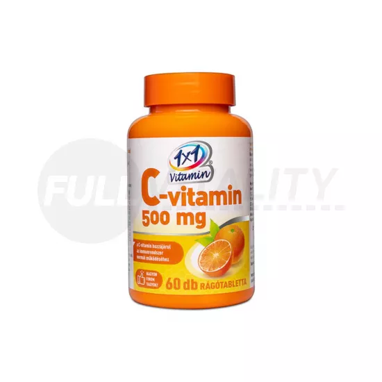 1X1 VITADAY RÁGÓTABLETTA C-VITAMIN 500MG 60DB