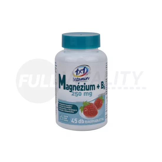 1X1 VITADAY RÁGÓTABLETTA MG 250MG + B6 EPER 45DB