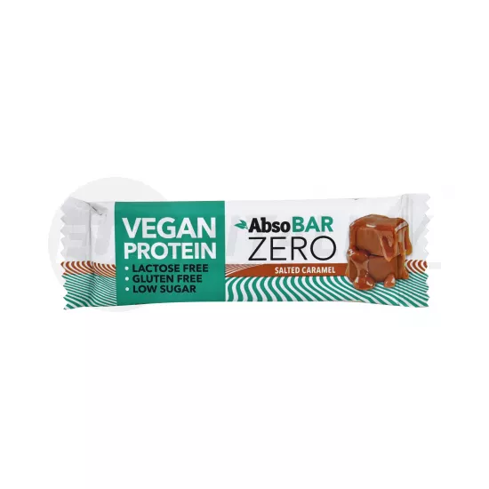 ABSOBAR ZERO VEGAN PROTEINSZELET SALTED CARAMEL 40G