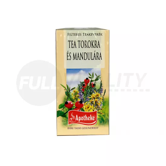 APOTHEKE TEAKEVERÉK TOROKRA ÉS MANDULÁRA FILTERES 20DB