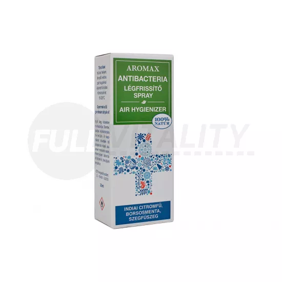 AROMAX ANTIBAKTERIA SPRAY INDIA CITROMFŰ-BORSMENTA-SZEGFŰSZEG 20ML