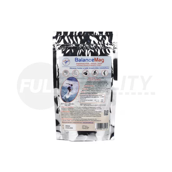 BALANCEMAG MAGNÉZIUM-CITRÁT-GLICINÁT-TAURÁT TARTALMÚ ÉTREND-KIEGÉSZÍTŐ ITALPOR 140G