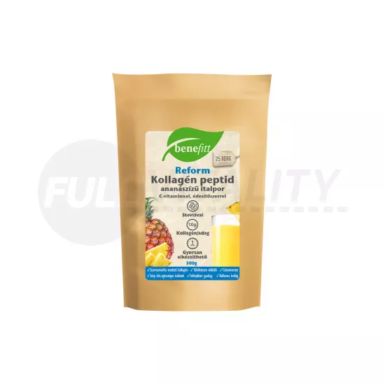 BENEFITT REFORM KOLLAGÉN PEPTID ANANÁSZ ÍZŰ ITALPOR 300G