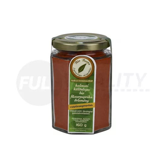 BIO BERTA SZÁRÍTMÁNY CSÍPŐSSÉGMENTES PAPRIKA 160G