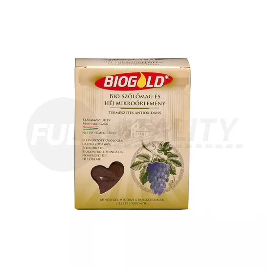BIO BIOGOLD SZŐLŐMAG MIKROŐRLEMÉNY 150G