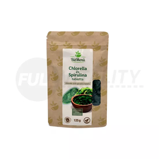 BIO BIOMENÜ CHLORELLA - SPIRULINA ALGA TABLETTA 250DB