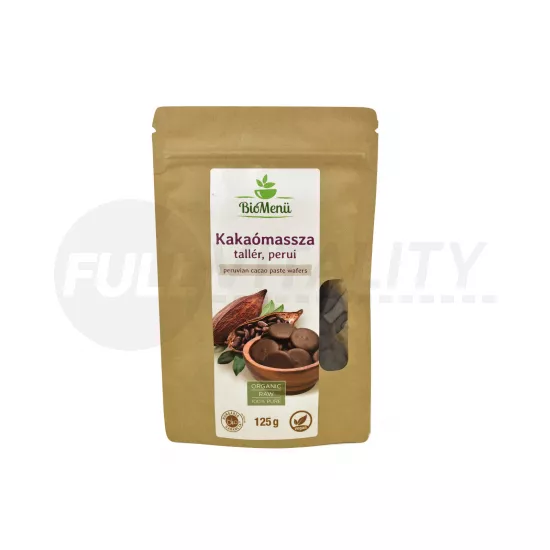 BIO BIOMENÜ KAKAÓMASSZA PERUI TALLÉR 125G