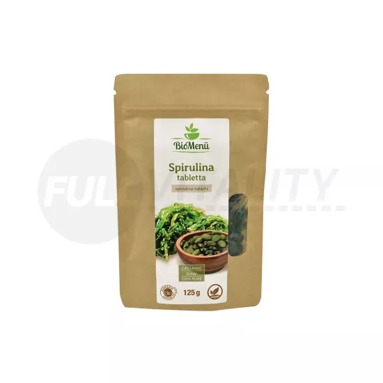 BIO BIOMENÜ SPIRULINA ALGATABLETTA 125G