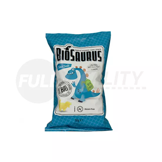 BIO MCCLOYDS BIOSAURUS JUNIOR KUKORICÁS SNACK TENGERI SÓS 50G