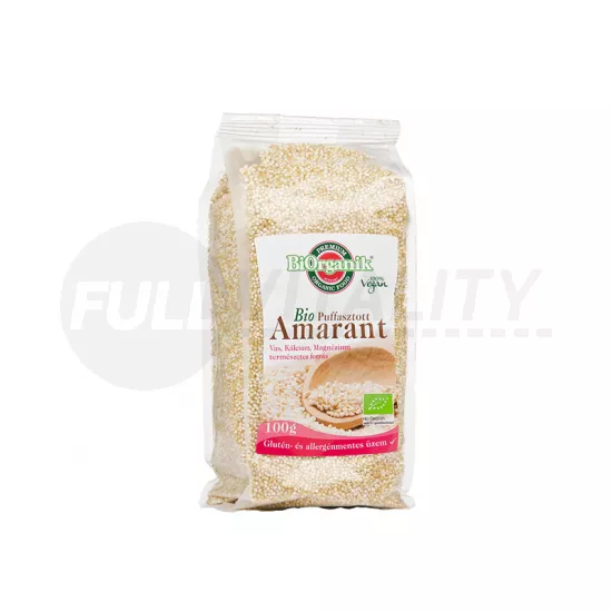 BIO BIORGANIK PUFFASZTOTT AMARANT 100G