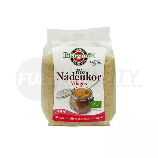BIO BIORGANIK VILÁGOS NÁDCUKOR 500G
