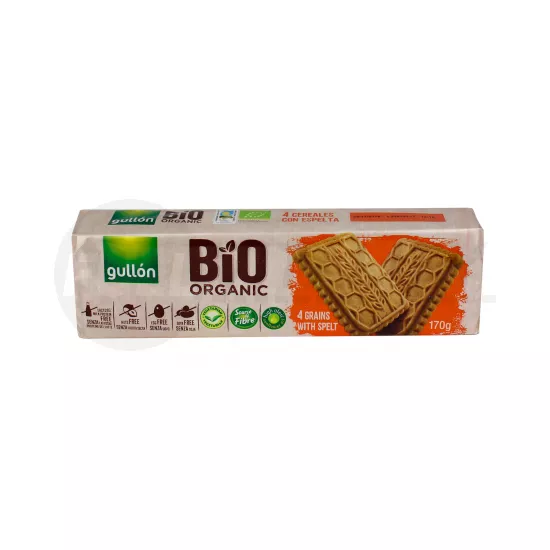 BIO GULLON 4 GABONÁS KEKSZ 170G