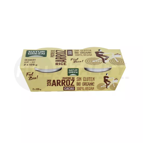 BIO NATURGREEN RIZSDESSZERT CSOKOLÁDÉ 2X125G
