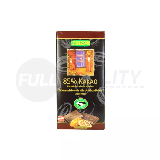 BIO RAPUNZEL KESERŰCSOKOLÁDÉ 85% 80G