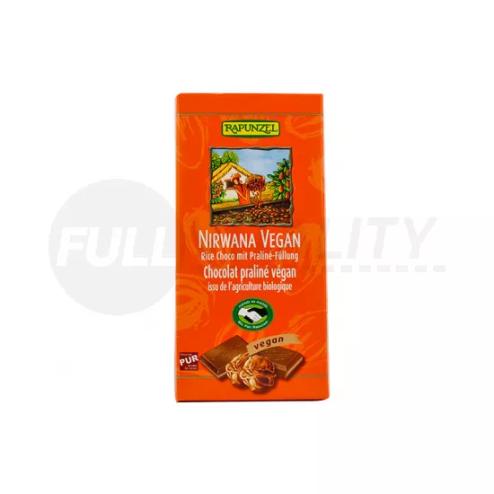 BIO RAPUNZEL NIRVANA VEGAN CSOKOLÁDÉ RIZSTEJJEL ÉS TRÜFFELLEL 100G