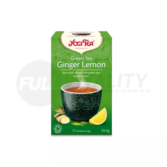 BIO YOGI TEA ZÖLD TEA GYÖMBÉRREL ÉS CITROMMAL 17DB