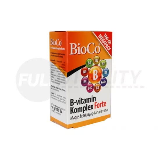 BIOCO B-VITAMIN KOMPLEX FORTE TABLETTA 100DB