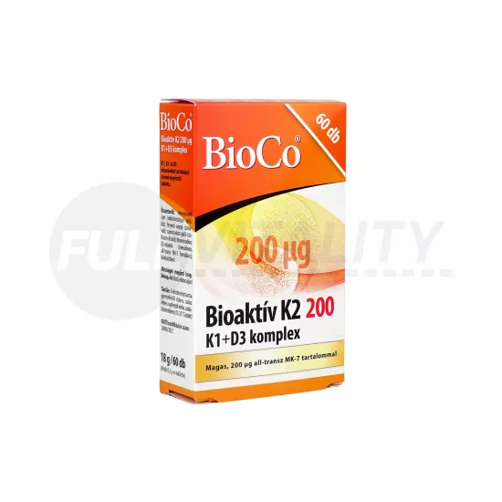 BIOCO BIOAKTÍV K2 200 K1+D3 KOMPLEX TABLETTA 60DB