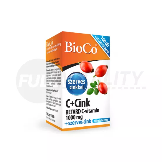 BIOCO C+CINK RETARD C-VITAMIN 1000MG 100DB