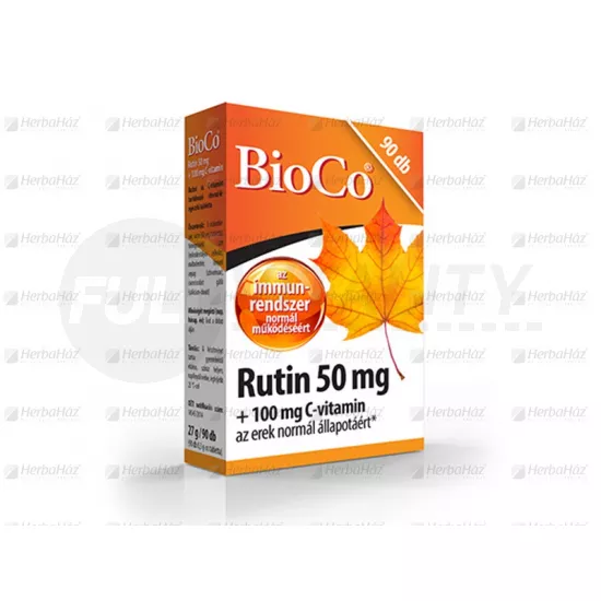 BIOCO RUTIN 50MG + 100MG C-VITAMIN TABLETTA 90DB
