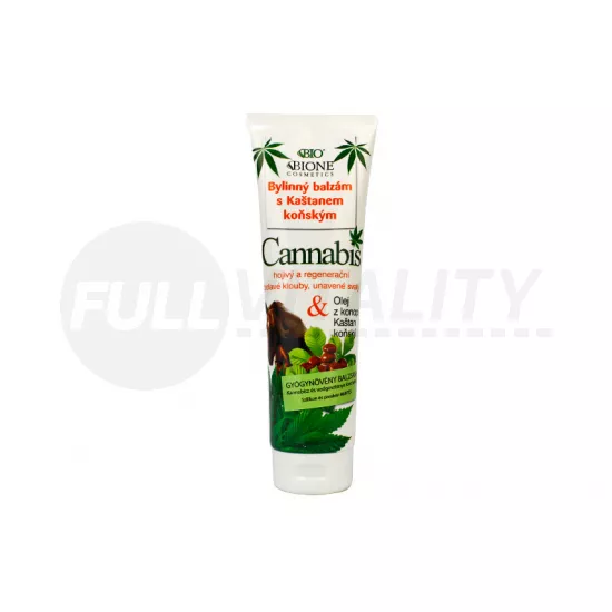 BIONE COSMETICS CANNABIS GYÓGYNÖVÉNY BALZSAM VADGESZTENYE KIVONATTAL 300ML