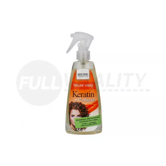 BIONE KERATIN + PANTHENOL FOLYÉKONY HAJREGENERÁLÓ TÉRFOGATNÖVELŐ SPRAY  260ML