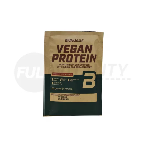 BIOTECHUSA VEGAN PROTEIN ERDEI GYÜMÖLCS ÍZŰ 25G