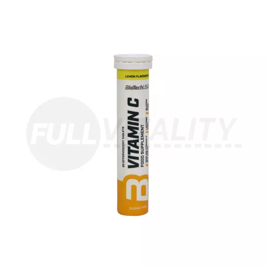 BIOTECHUSA VITAMIN-C PEZSGŐTABLETTA CITROM ÍZŰ 20DB