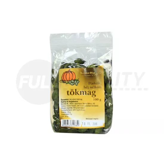 BONETTA PÖRKÖLT TÖKMAG HÉJNÉLKÜLI 100G