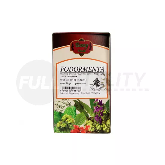 BOSZY TEA FODORMENTA FILTERES 20DB