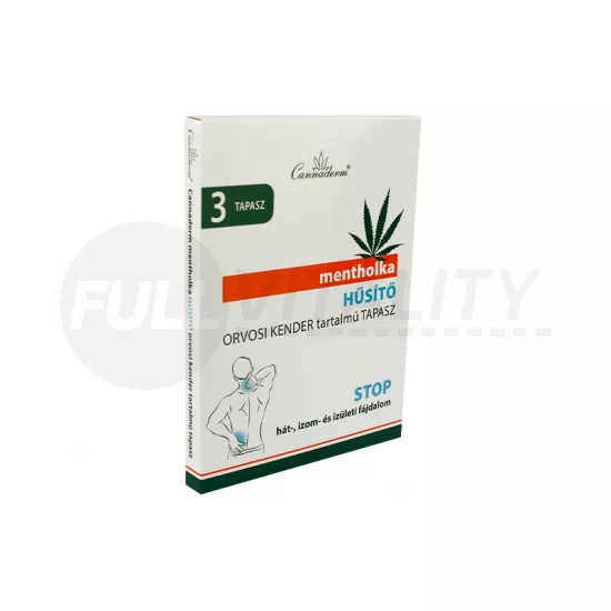 CANNADERM MENTHOLKA HŰSÍTŐ TAPASZ 3DB