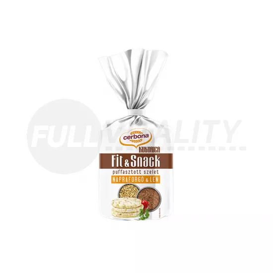 CERBONA KUKORICA-LEN-NAPRAFORGÓ-BARNA RIZS SZELET 90G