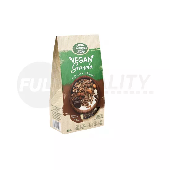 CERBONA VEGÁN KAKAÓS-MANDULÁS GRANOLA MÜZLI 300G