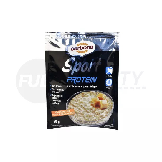 CERBONA PROTEIN SÓS-KARAMELL ÍZŰ ZABKÁSA 60G