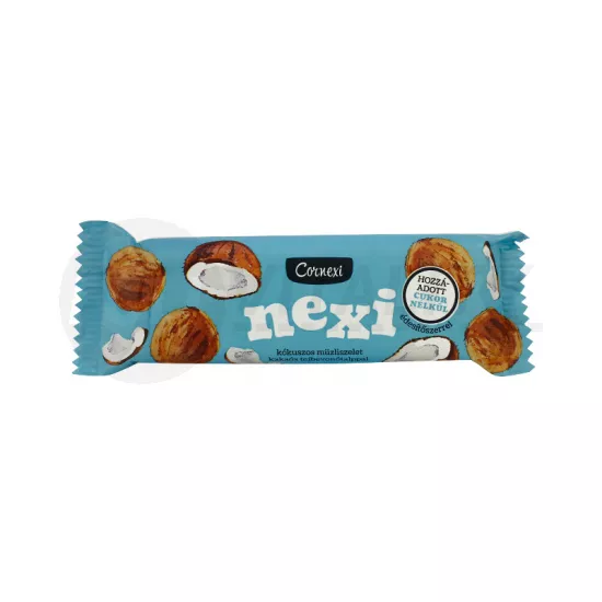 CORNEXI KÓKUSZOS MÜZLISZELET KAKAÓS TEJBEVONÓ TALPPAL ÉDESÍTŐSZERREL 25G