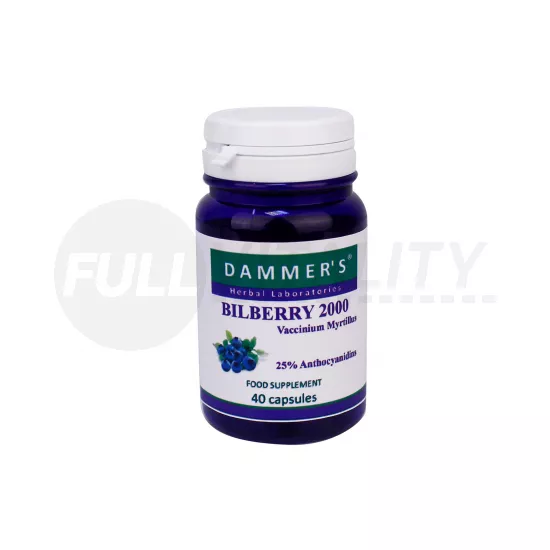 DAMMERS BILBERRY FEKETEÁFONYA KAPSZULA 40DB