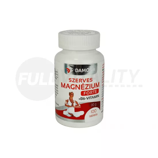 DAMONA SZERVES MAGNÉZIUM FORTE + B6-VITAMIN TABLETTA 100DB