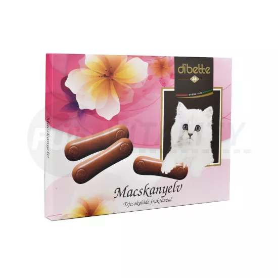 DIBETTE MACSKANYELV TEJCSOKOLÁDÉ FRUKTÓZZAL 80G