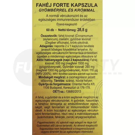 DR.CHEN FAHÉJ FORTE KAPSZULA 60DB