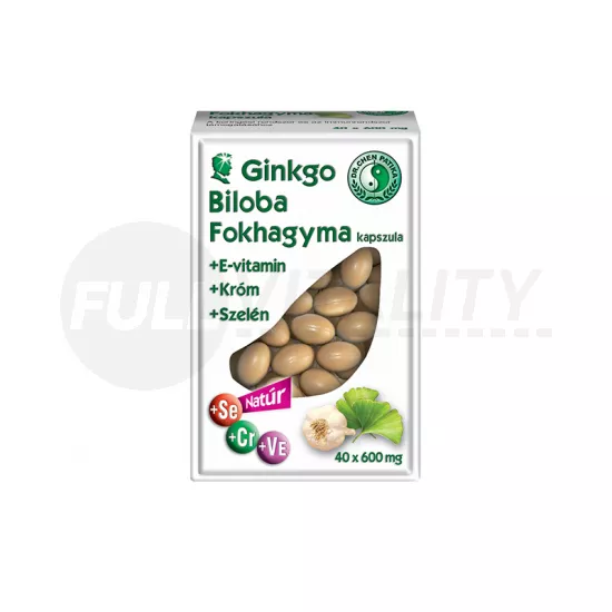 DR.CHEN GINKGO BILOBA + FOKHAGYMA 600MG KAPSZULA 40DB