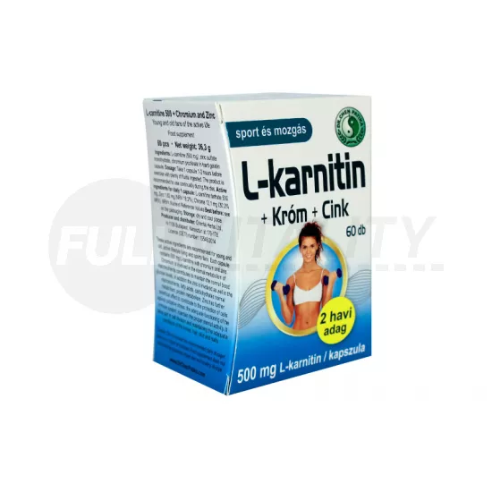 DR.CHEN L-KARNITIN 500 + KRÓM + CINK KAPSZULA 60DB