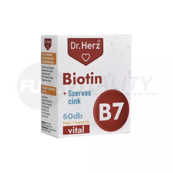 DR. HERZ BIOTIN+SZERVES CINK KAPSZULA 60DB