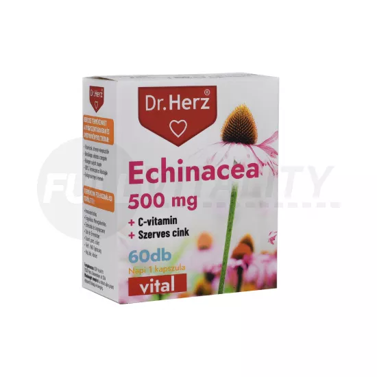 DR. HERZ ECHINACEA 500 MG + C-VITAMIN + SZERVES CINK 60DB