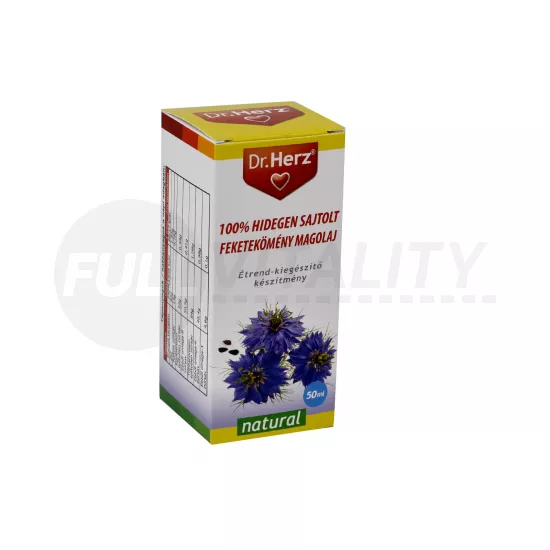 DR. HERZ FEKETEKÖMÉNY MAGOLAJ 100% HIDEGEN SAJTOLT 50ML