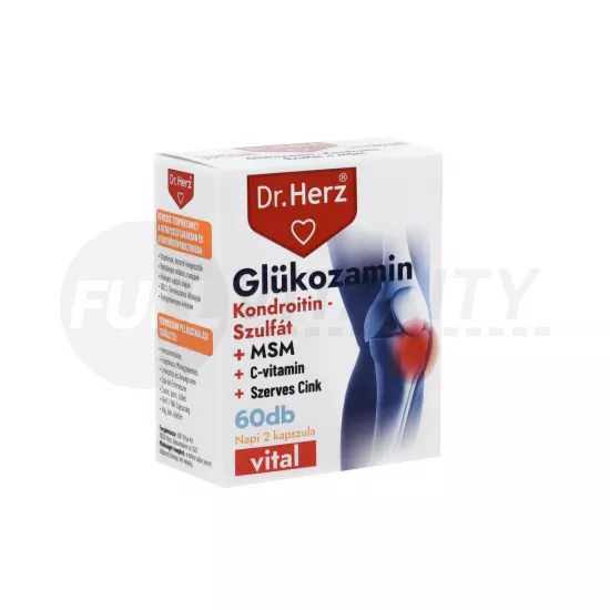 DR. HERZ GLÜKOZAMIN+KONDROTIN-SZULFÁT+MSM KAPSZULA 60DB