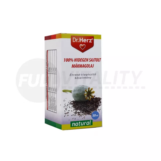 DR. HERZ MÁKMAGOLAJ 100% HIDEGEN SAJTOLT 50ML