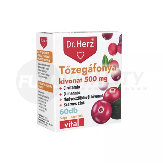 DR. HERZ TŐZEGÁFONYA KIVONAT KAPSZULA 60DB