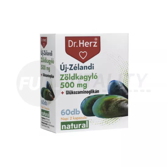 DR. HERZ ÚJ-ZÉLANDI ZÖLDKAGYLÓ KIVONAT 500MG KAPSZULA 60DB