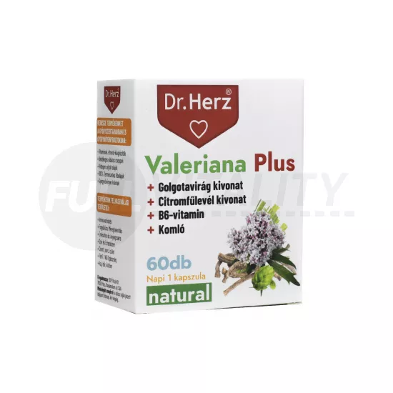 DR. HERZ VALERIANA PLUS KAPSZULA 60DB