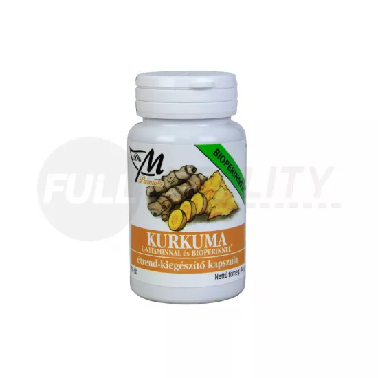 DR.M PRÉMIUM KURKUMA C-VITAMINNAL ÉS BIOPERINNEL 80DB